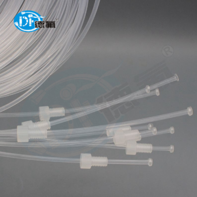 德氟 定制PTFE高压流体泵接头 四氟密封压环 PCTFE PFA1/8挤出管图3