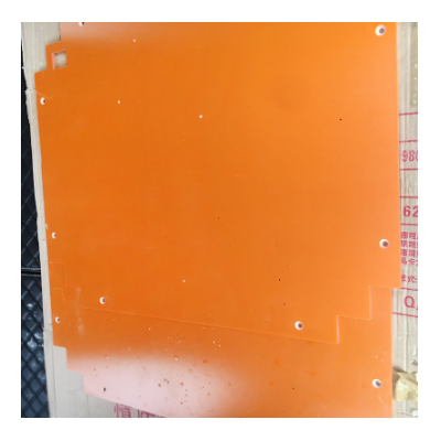 橘红色电木板整张零切绝缘隔热板胶木板耐高温酚醛树脂板治具加工图4
